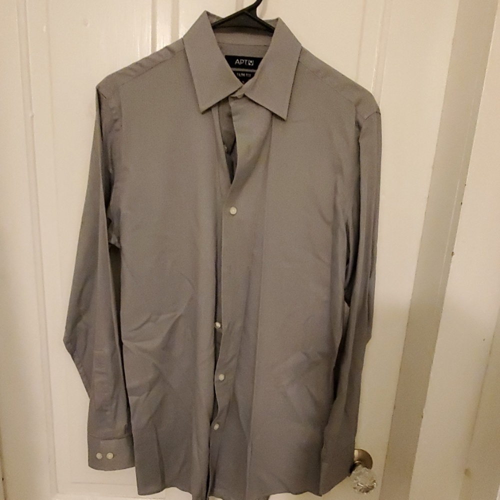 Grey mens dress shirt